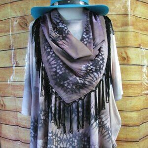 ONE WORLD LIVE & LET LIVE  LADIES  PONCHO STYLE SHIRT